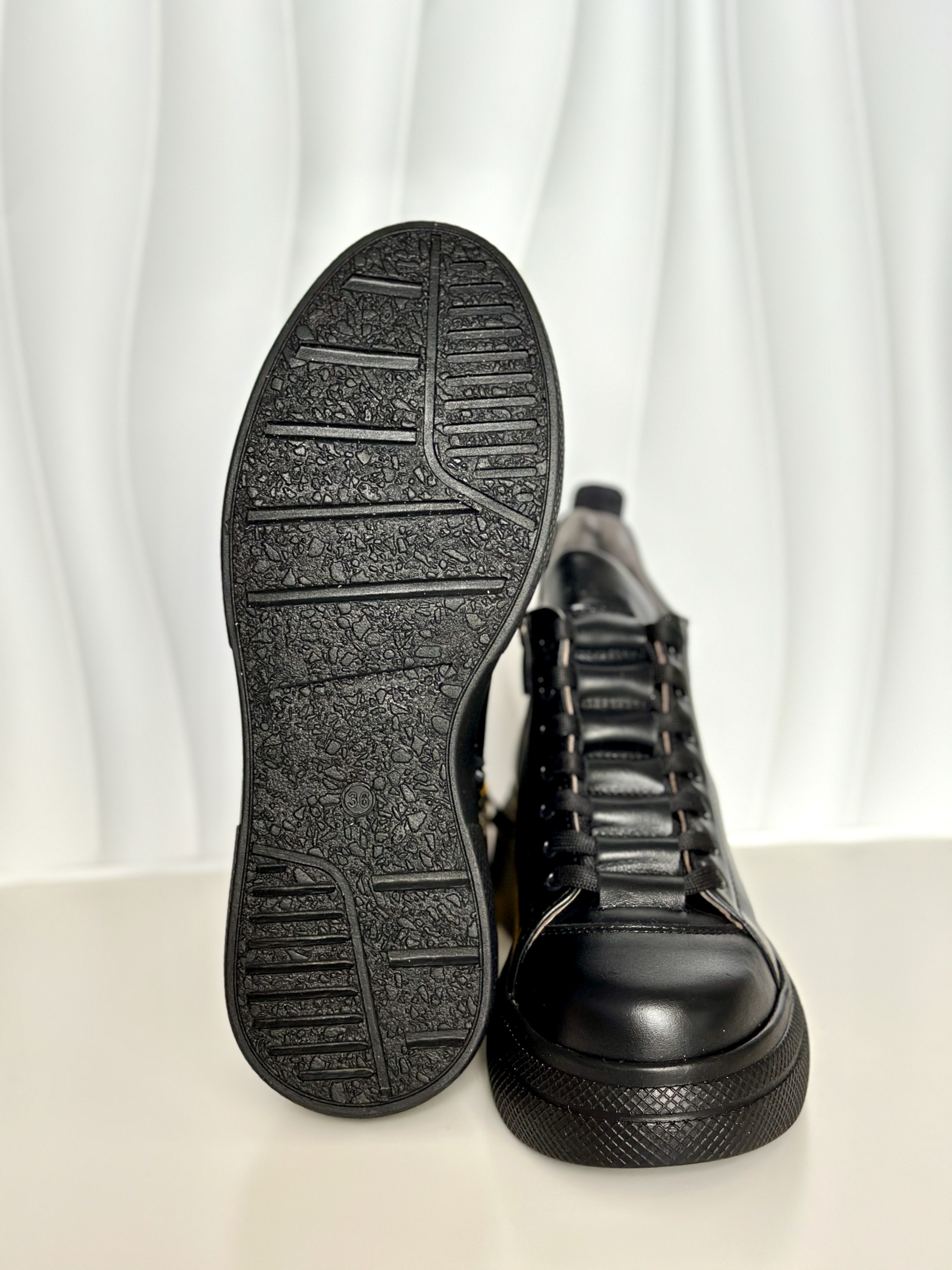 Ghete dama premium, Glemis, piele naturala - Cod: PS-asti-1135, Culoare: Negru Box, Marime: 38 (25 cm)