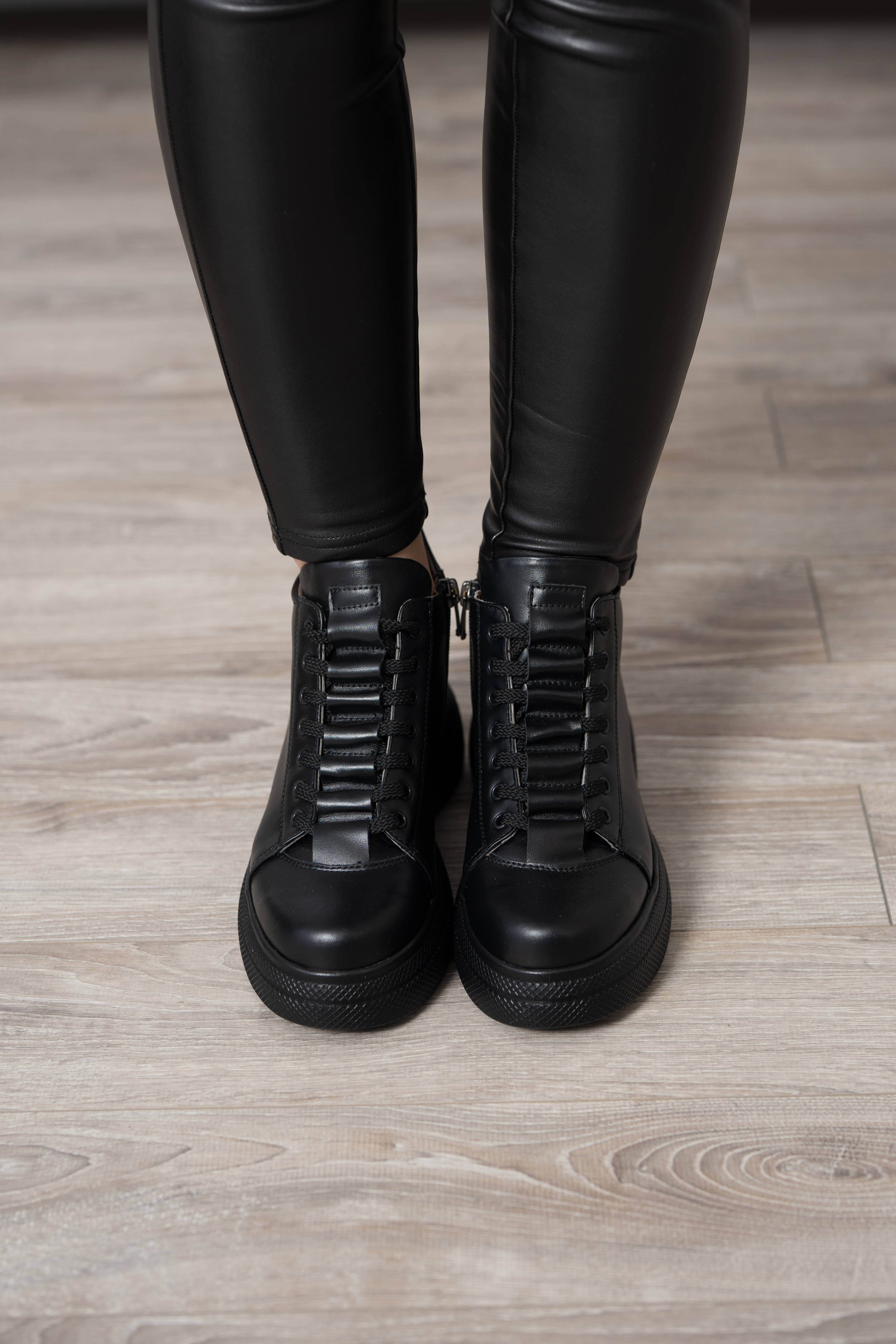 Ghete dama premium, Glemis, piele naturala - Cod: PS-asti-1135, Culoare: Negru Box, Marime: 38 (24.9 cm)