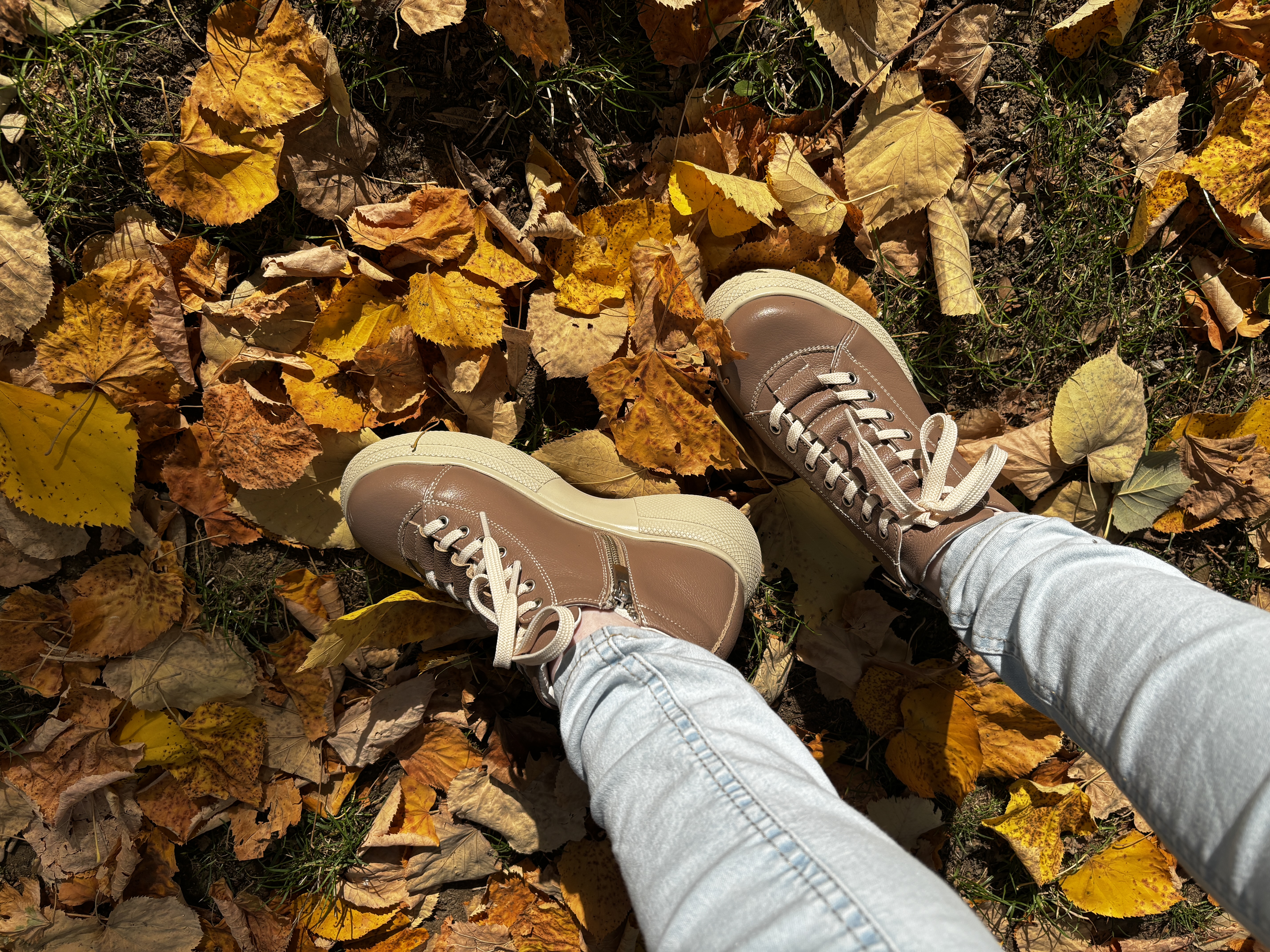 Ghete dama premium, Glemis, piele naturala - Cod: PS-asti-1135, Culoare: Taupe Bizon, Marime: 40 (26.4 cm)