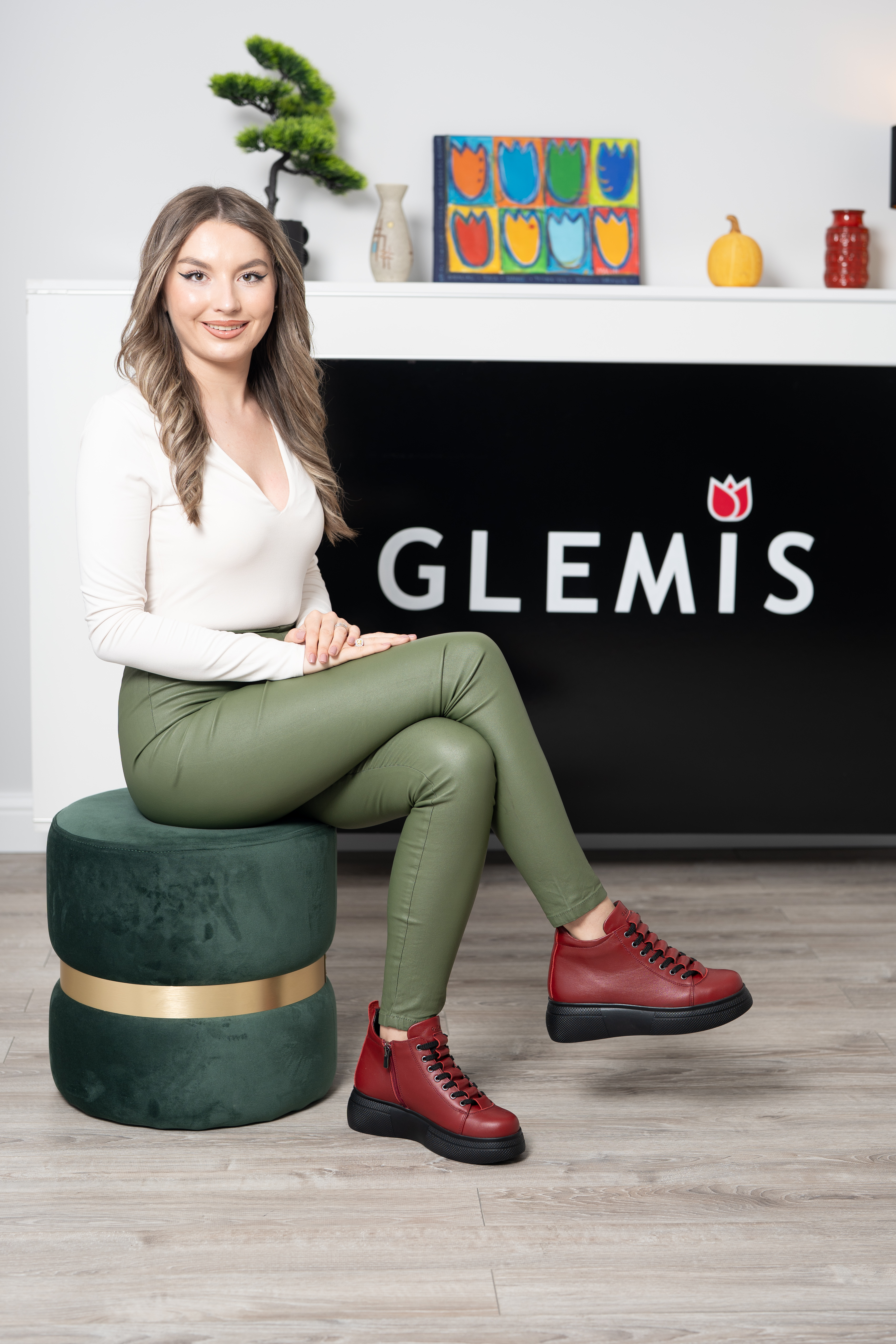 Ghete dama premium, Glemis, piele naturala - Cod: PS-asti-1135, Culoare: Visiniu Box, Marime: 38 (24.9 cm)