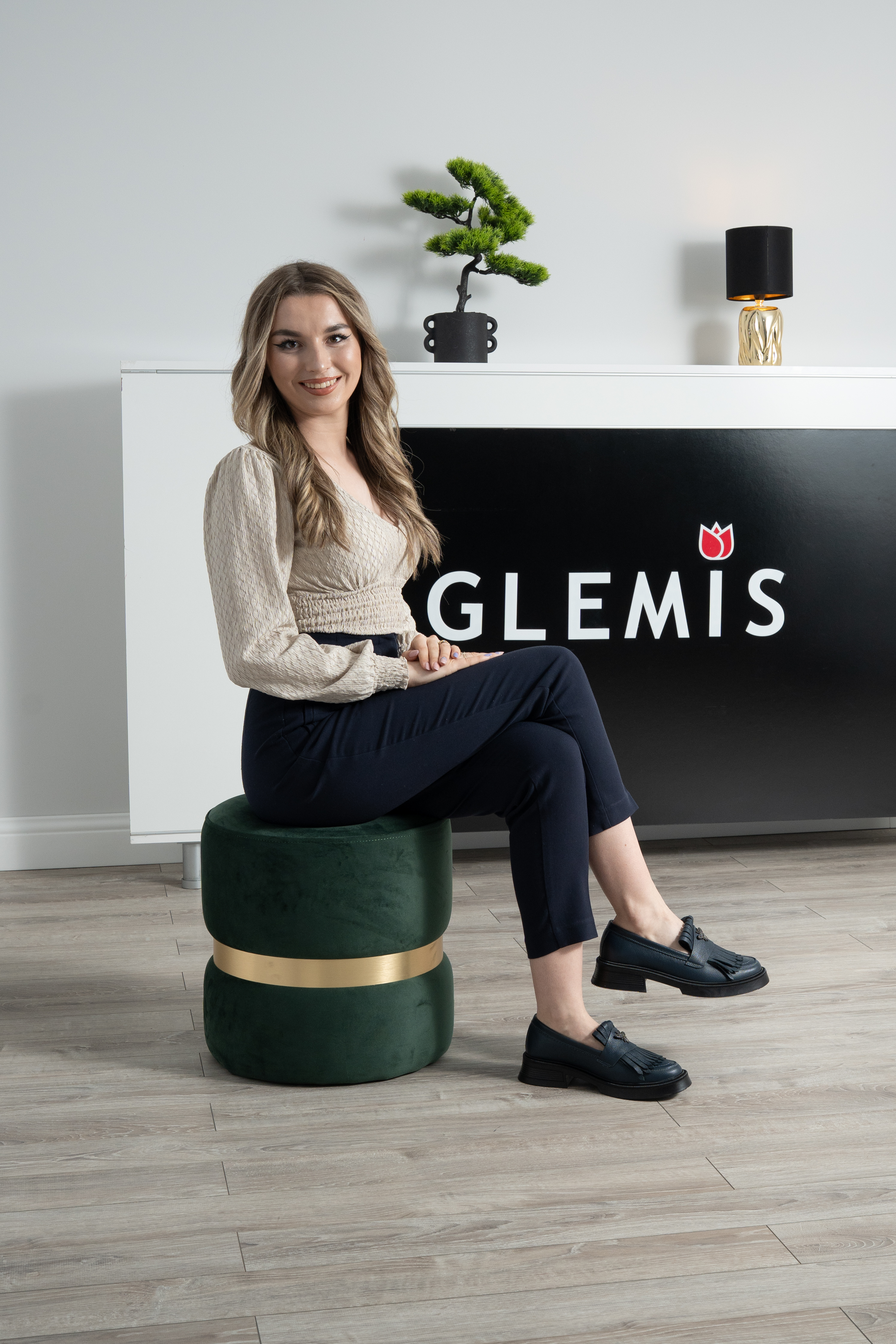 Mocasini dama, Glemis, piele naturala - Model: PS-cloe-1155, Culoare: Blue Bizon, Marime: 38 (24.8 cm)