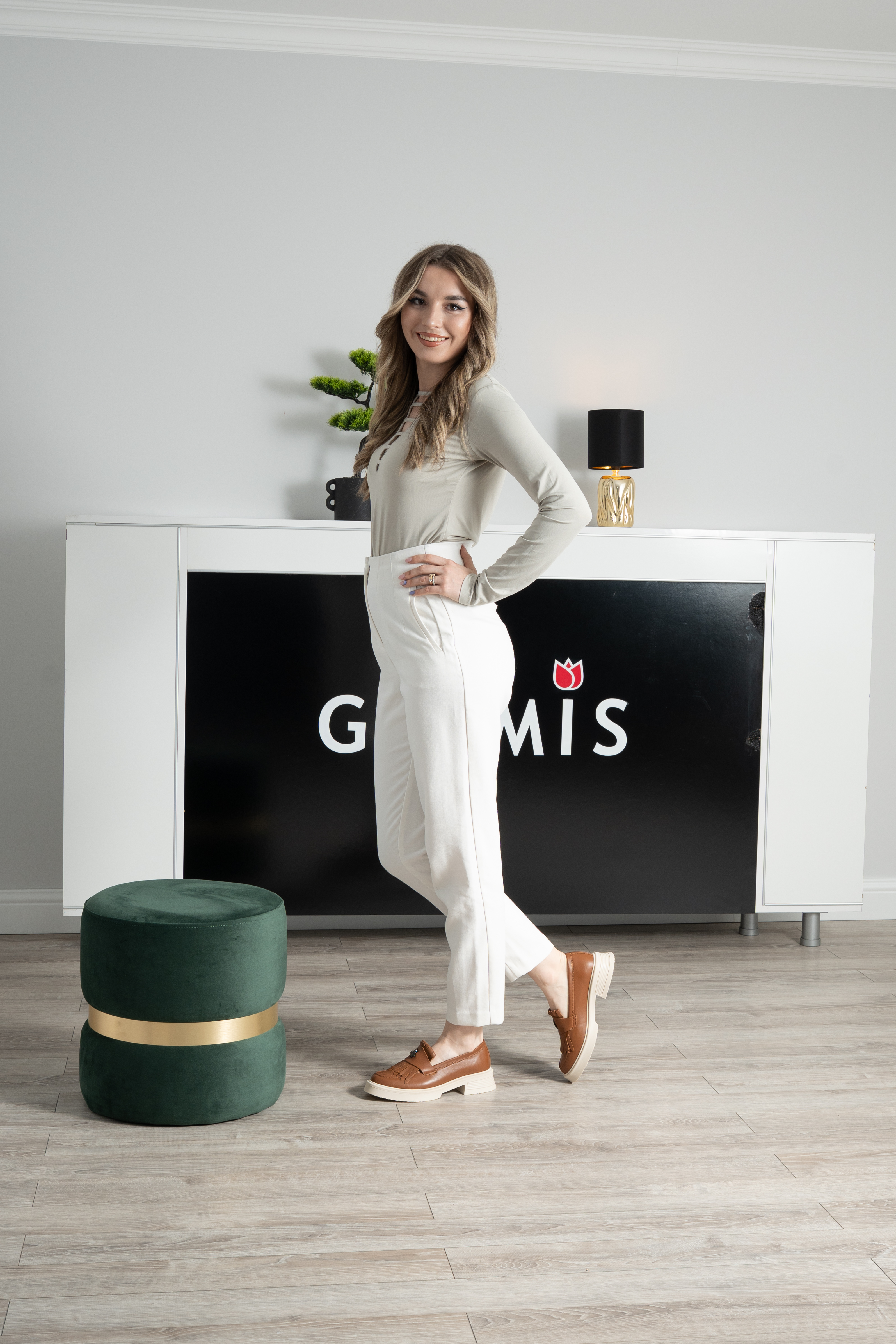 Mocasini dama, Glemis, piele naturala - Model: PS-cloe-1155, Culoare: Maro Box TA, Marime: 38 (24.8 cm)