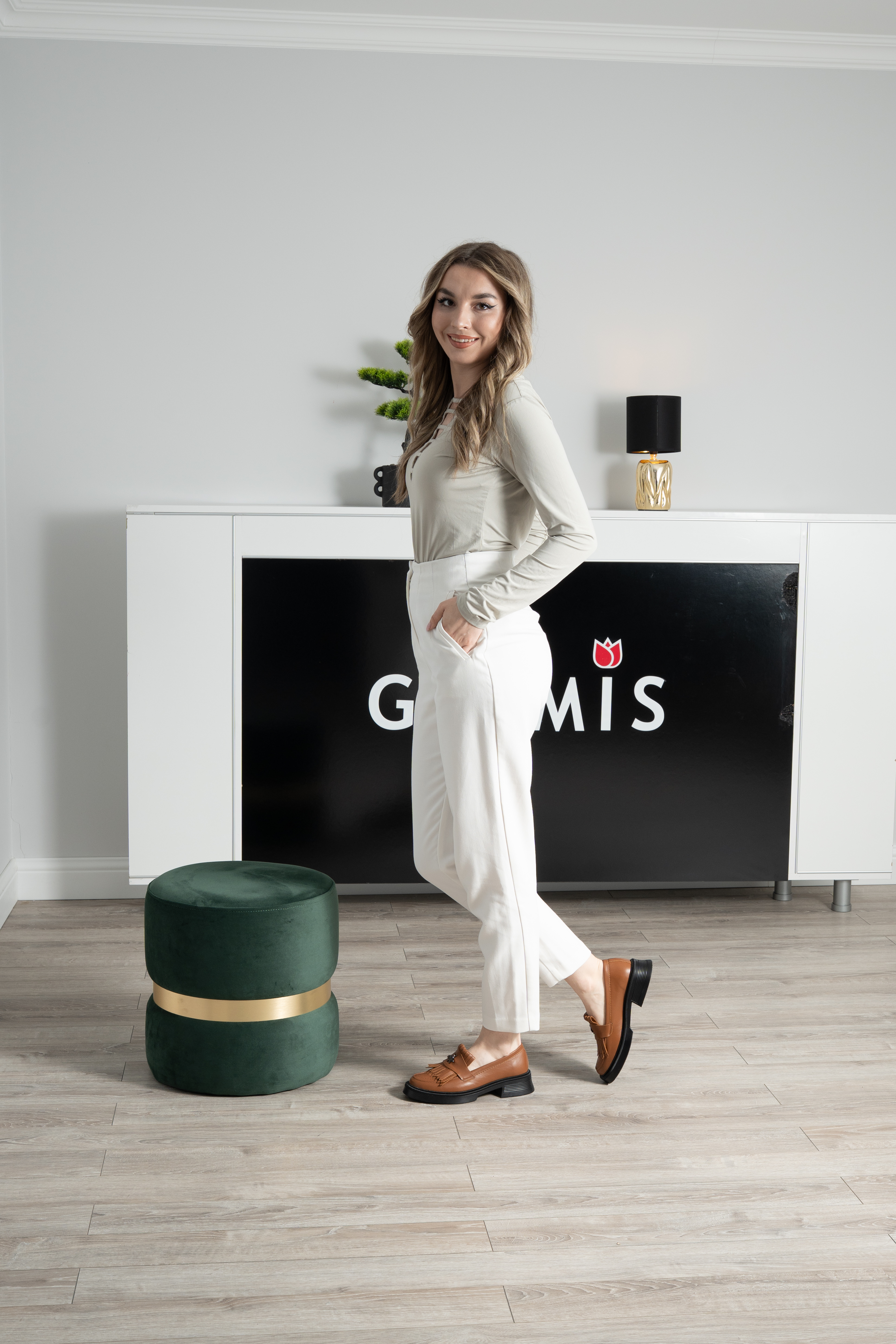 Mocasini dama, Glemis, piele naturala - Model: PS-cloe-1155, Culoare: Maro Box TN, Marime: 38 (24.8 cm)
