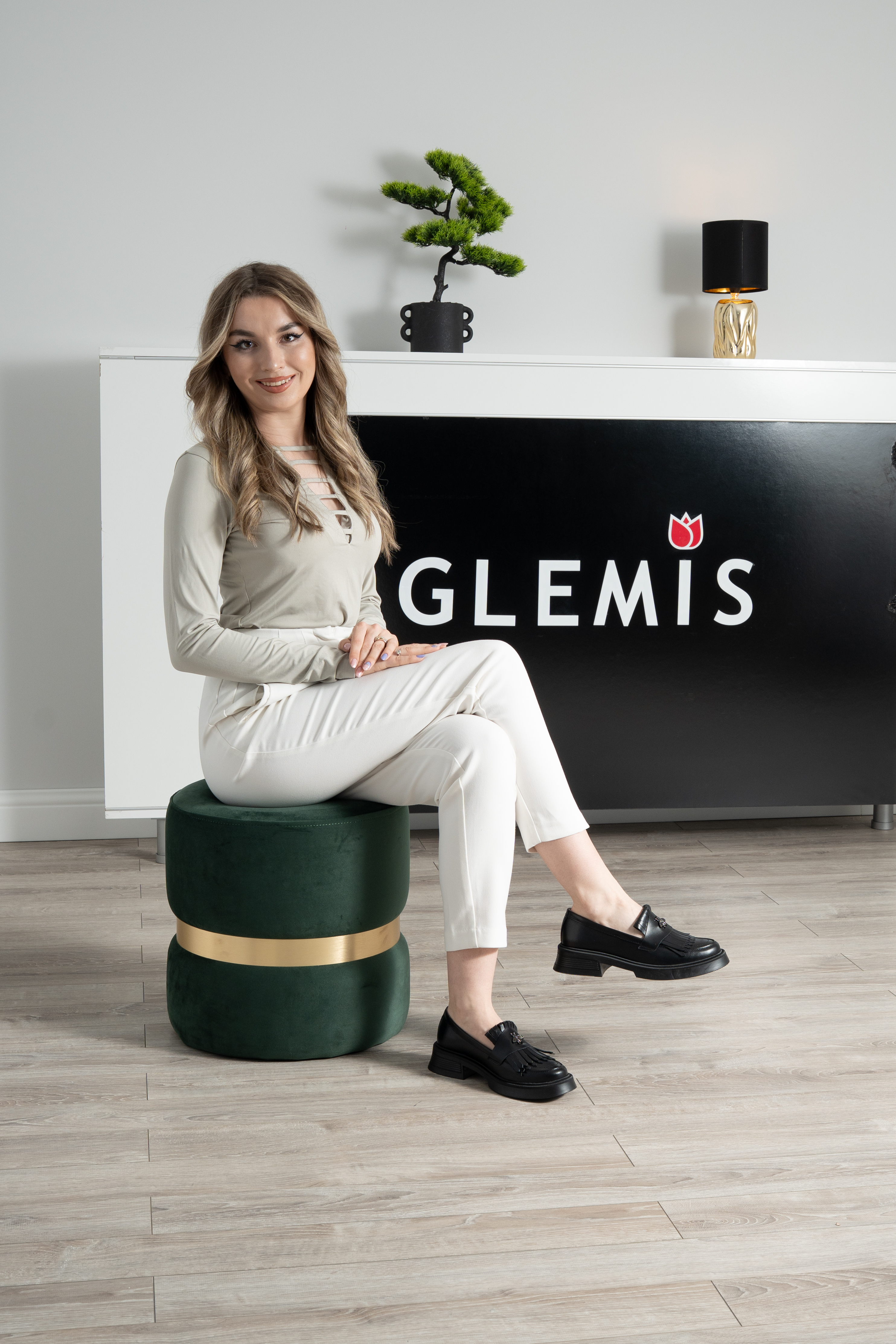 Mocasini dama, Glemis, piele naturala - Model: PS-cloe-1155, Culoare: Negru Box, Marime: 38 (24.8 cm)