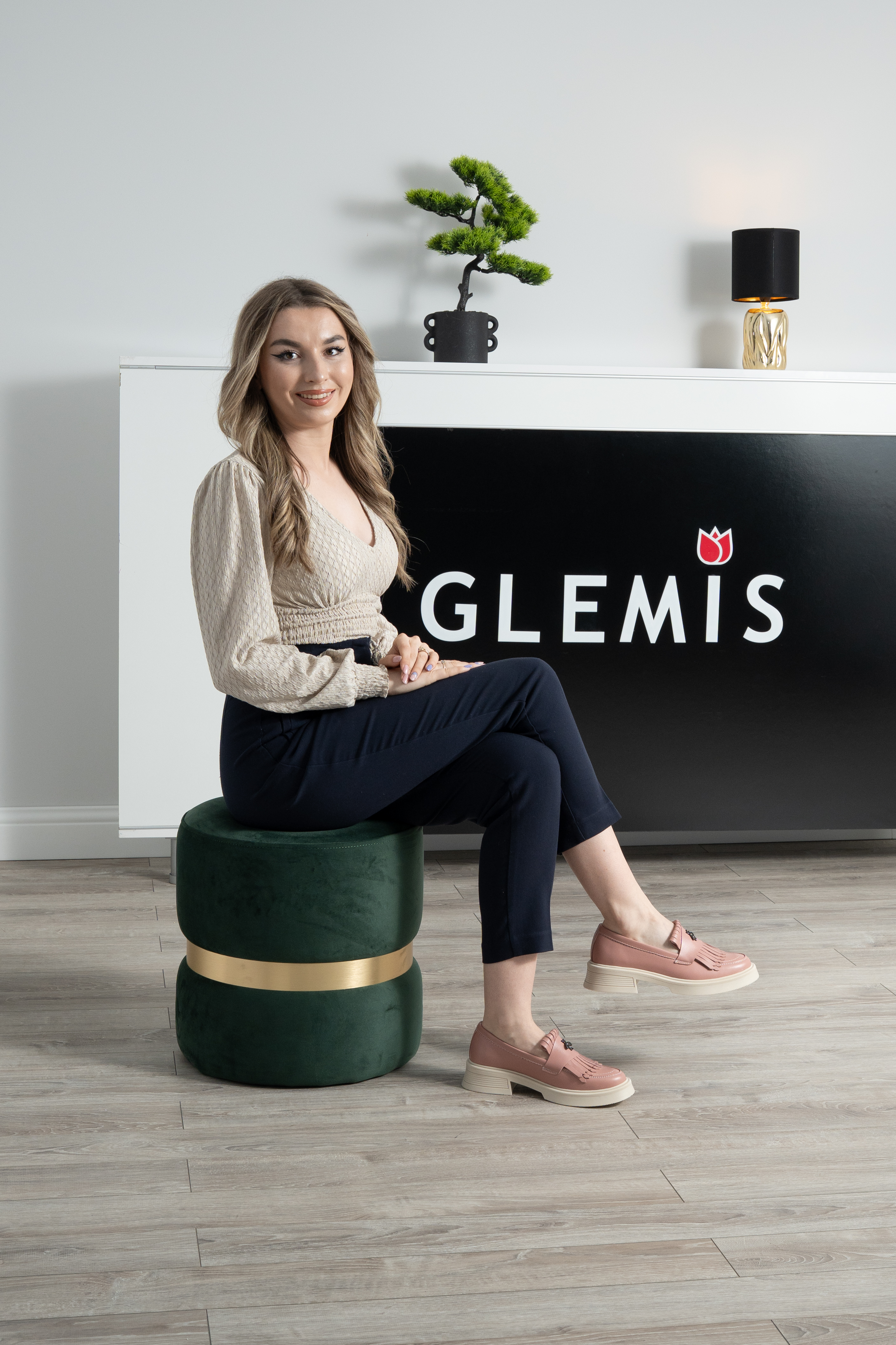 Mocasini dama, Glemis, piele naturala - Model: PS-cloe-1155, Culoare: Nude Box, Marime: 38 (24.8 cm)